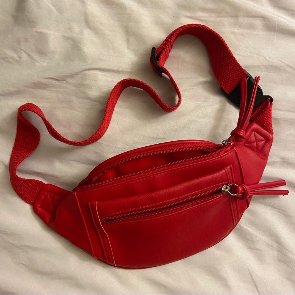 Red Fanny Pack Belt Bag